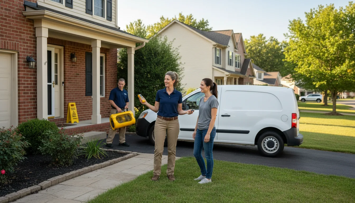 Residential water damage restoration in Cranberry, PA